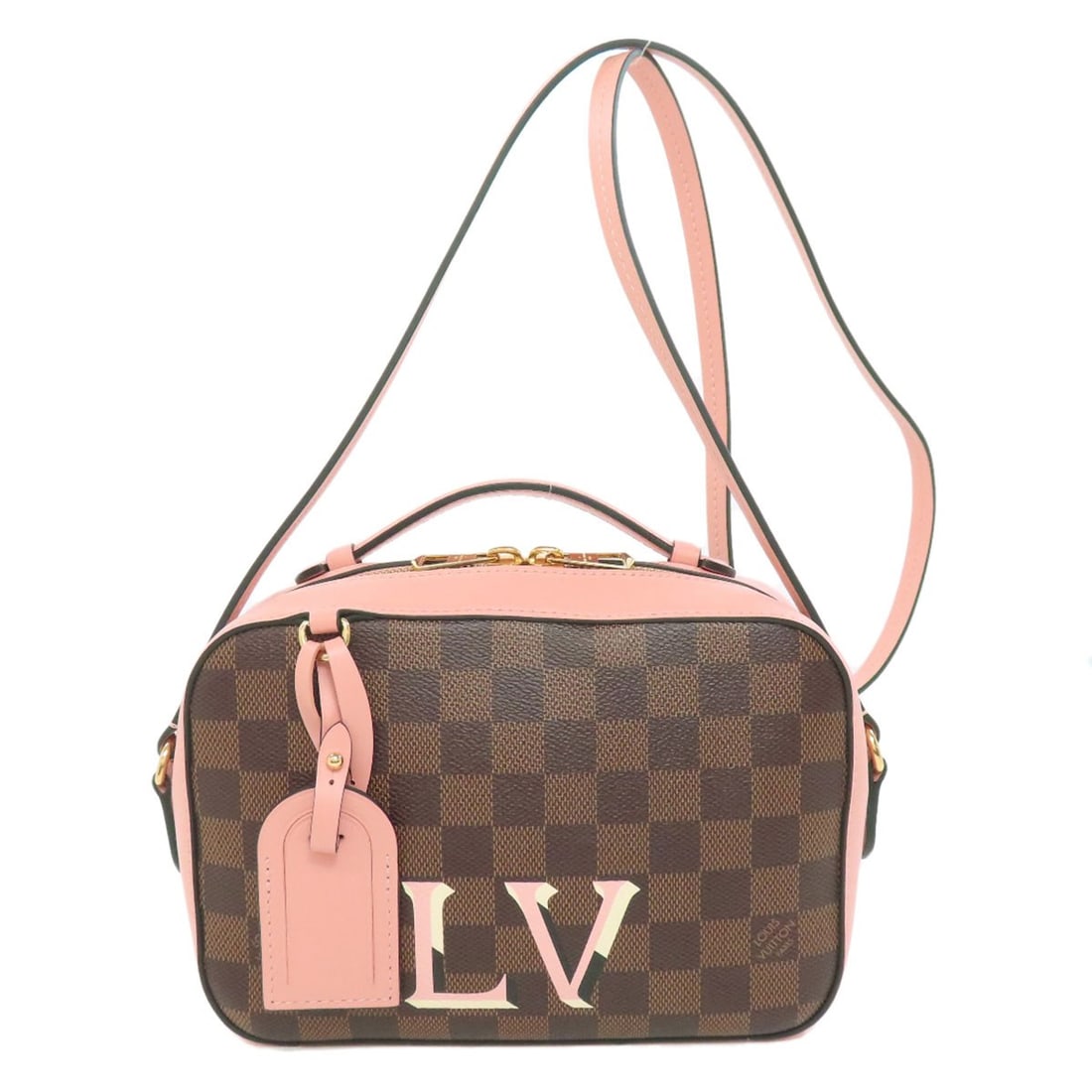 Louis Vuitton N40179 Santa Monica Shoulder Bag in Damier Canvas: Louis Vuitton N40179 Santa Monica Shoulder Bag in Damier Canvas Elevate your everyday style with the iconic Louis Vuitton Santa Monica Shoulder Bag, crafted from high-quality Damier canvas in Ebene.