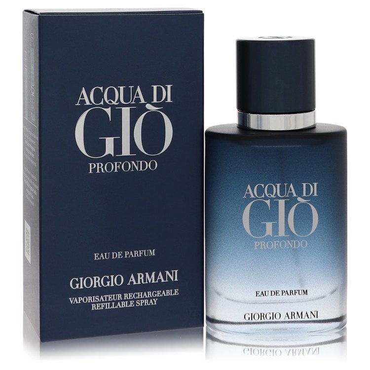 Giorgio Armani Acqua Di Gio Profondo Cologne Eau De Parfum Spray: Giorgio Armani Acqua Di Gio Profondo Cologne Eau De Parfum Spray Experience the timeless elegance of Giorgio Armani Acqua Di Gio Profondo, a rich and sophisticated cologne that exudes confidence and