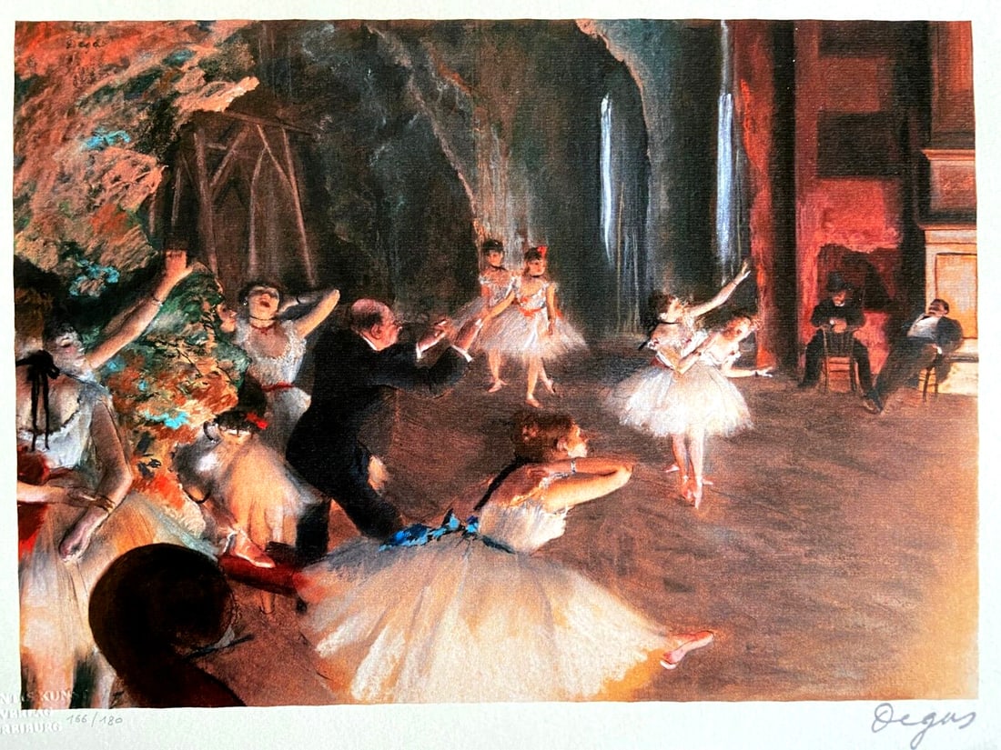 1978 Edgar Degas Lithograph Numbered: 1978 Edgar Degas Lithograph Numbered A rare and exquisite opportunity to own a piece of art history, this 1978 lithograph by Edgar Degas is a true treasure for any collector. Printed in limited editio