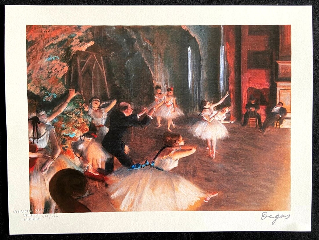 1978 Edgar Degas Lithograph Numbered - 2