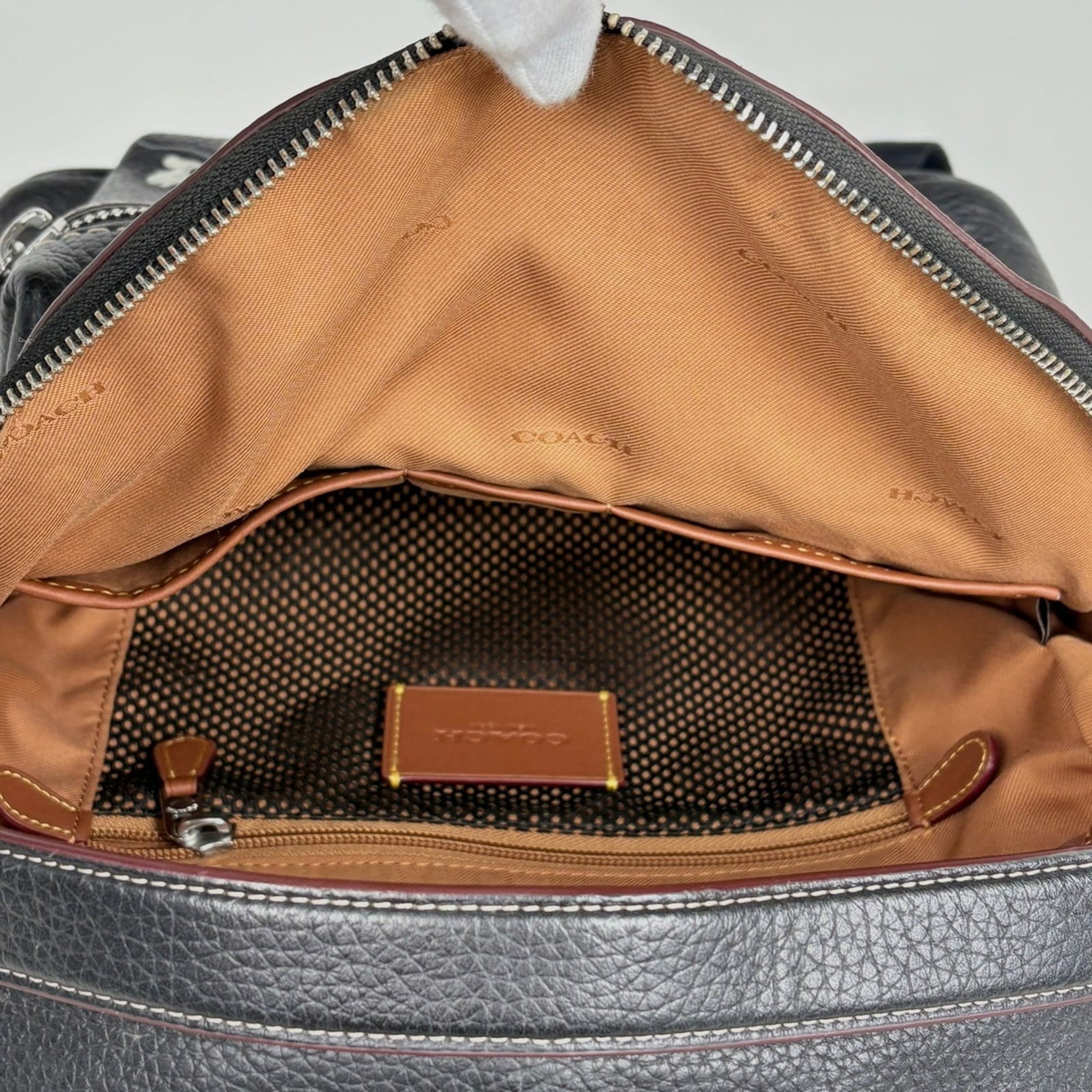 Coach Leather Backpack - 10