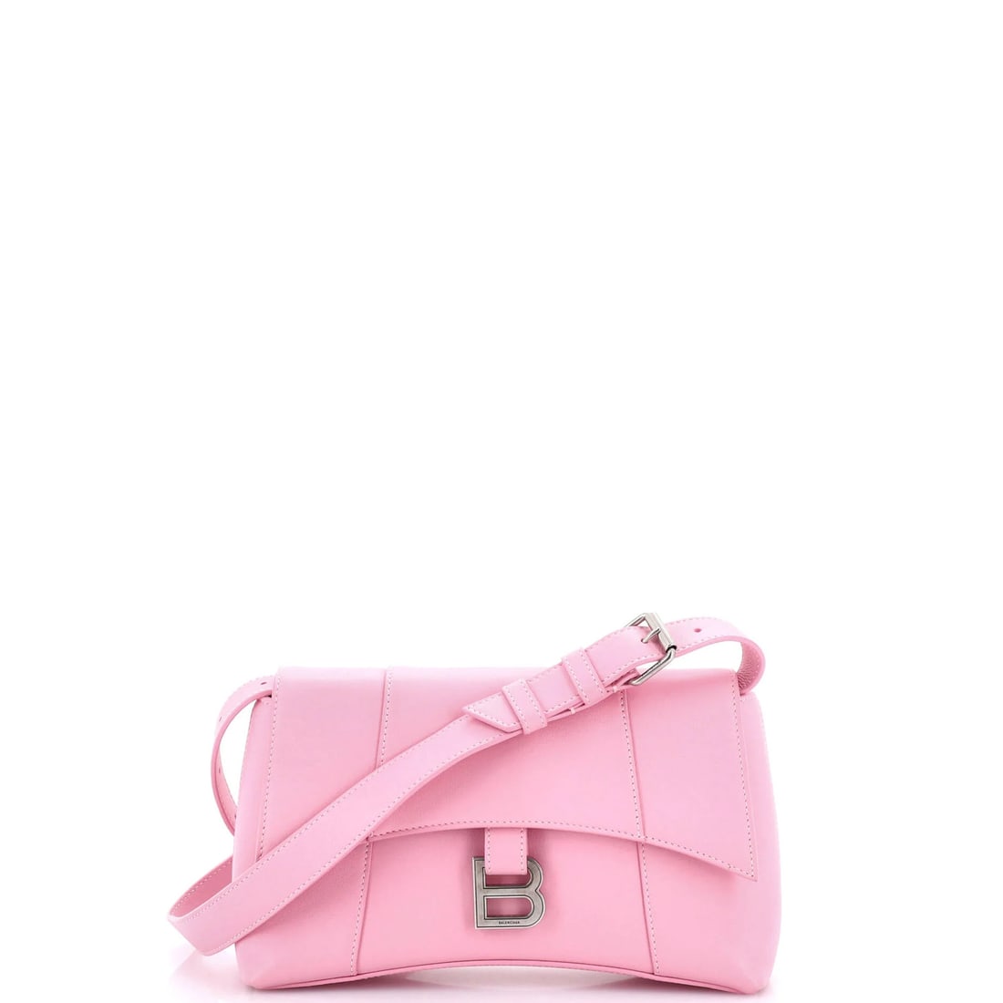 Balenciaga Downtown Soft Leather Small Hourglass Shoulder Bag: Balenciaga Downtown Soft Leather Small Hourglass Shoulder Bag The Balenciaga Downtown Soft Leather Small Hourglass Shoulder Bag is a chic and sophisticated accessory that exudes luxury. With its