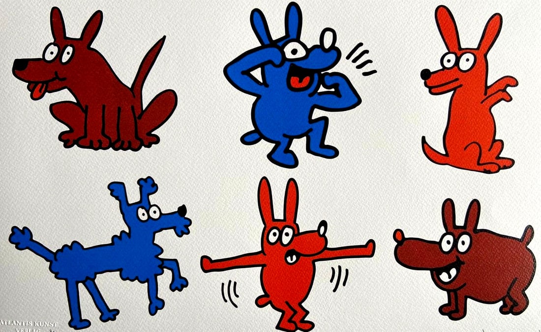 stamp Keith Haring Lithograph numbered - 2