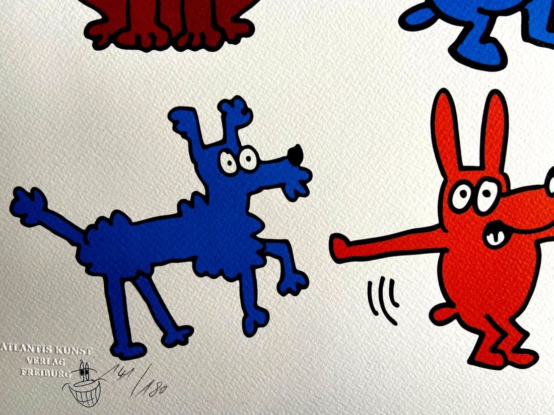 stamp Keith Haring Lithograph numbered - 4