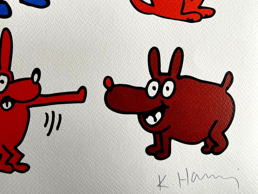 stamp Keith Haring Lithograph numbered - 5