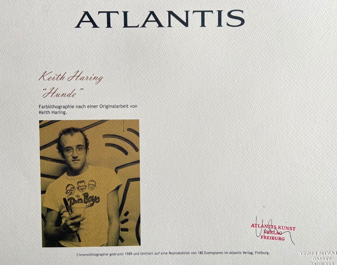 stamp Keith Haring Lithograph numbered - 6