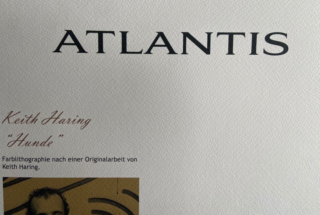 stamp Keith Haring Lithograph numbered - 7