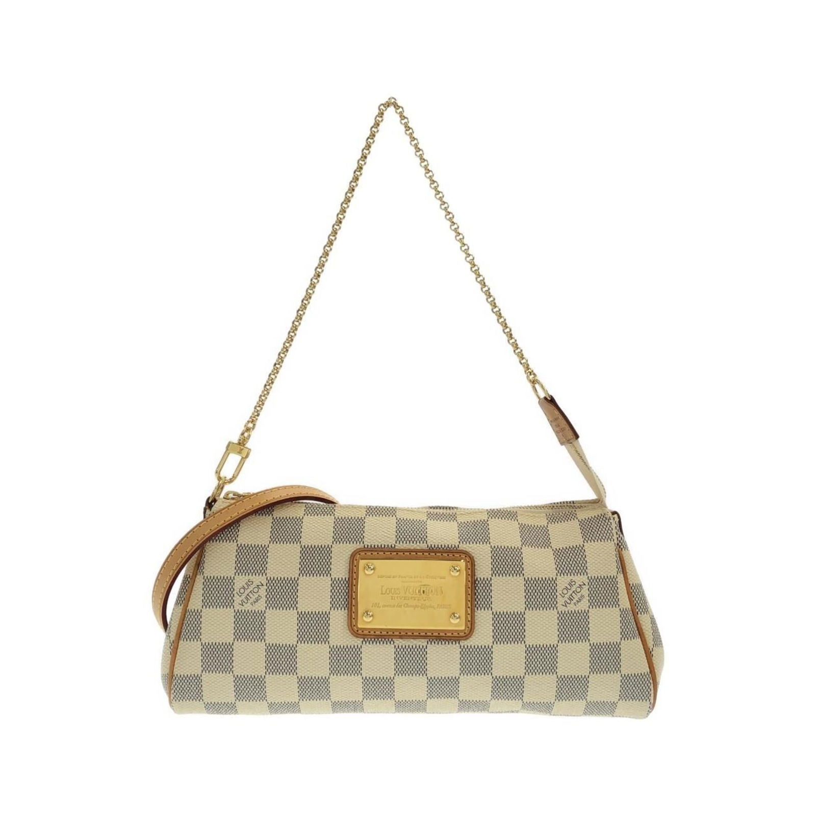 Louis Vuitton Coated Canvas Shoulder Bag: Louis Vuitton Coated Canvas Shoulder Bag A pre-owned Louis Vuitton Coated Canvas Shoulder Bag in Azur, boasting the iconic monogram pattern and gold hardware, makes for a stylish and practical