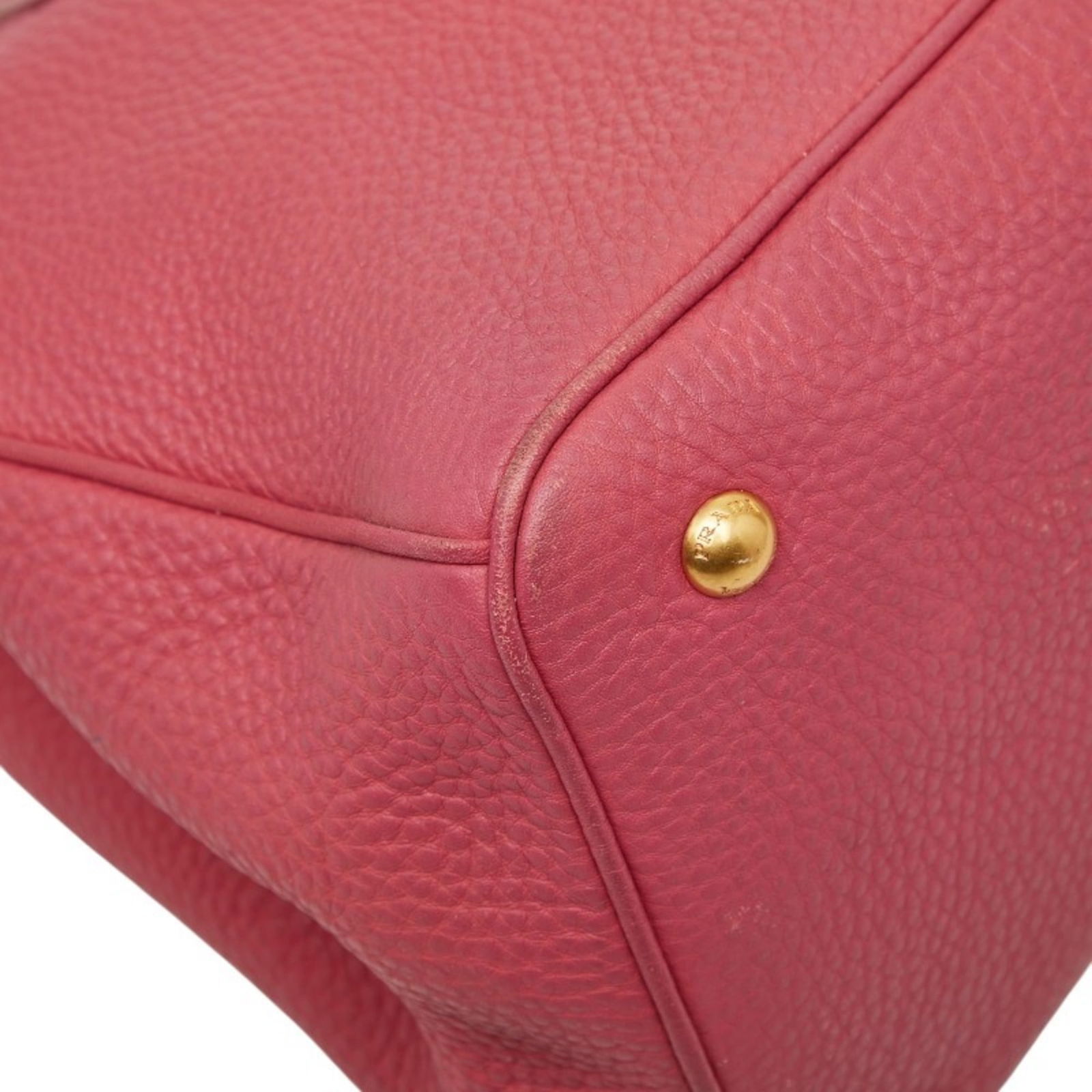 Prada Leather Shoulder Bag - 7