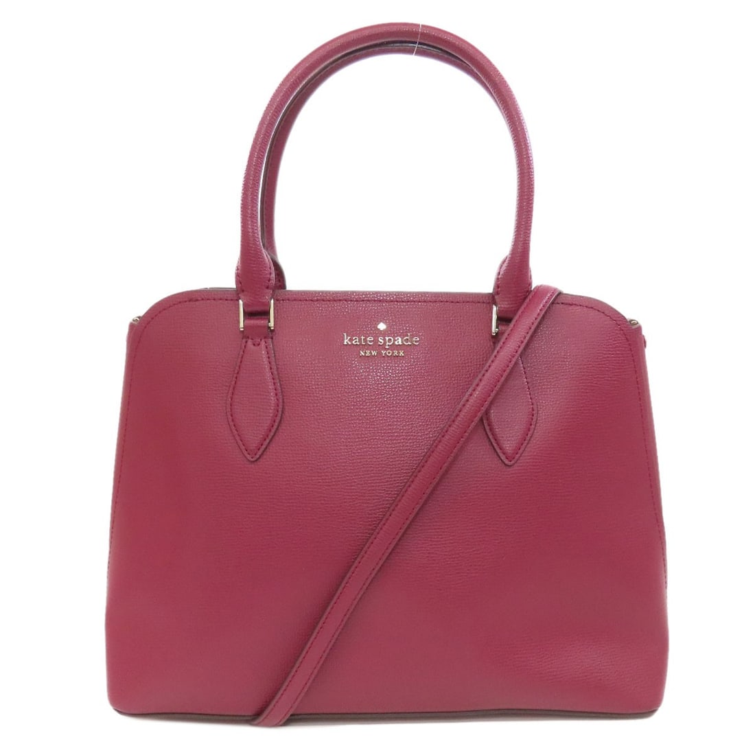 PVC kate spade 2WAY Tote Bag: PVC kate spade 2WAY Tote Bag A stylish and durable tote bag, the PVC kate spade 2WAY is a standout piece for its sleek Bordeaux exterior and versatile design. Made from high-quality PVC material,