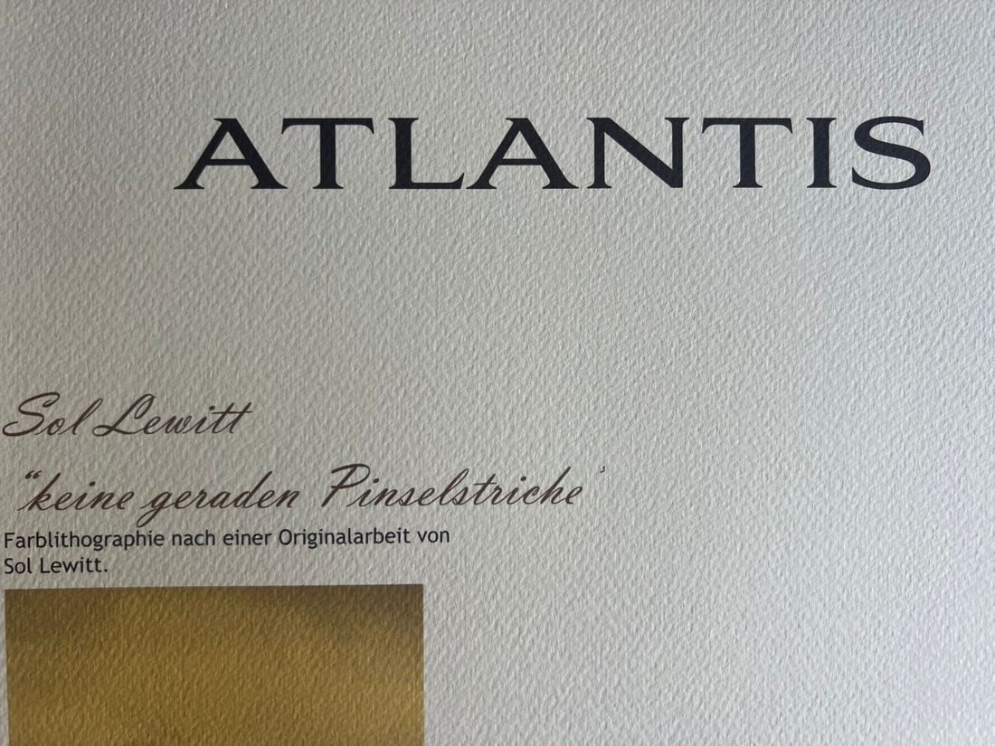 Sol Lewitt Lithograph # (Numbered) - 10