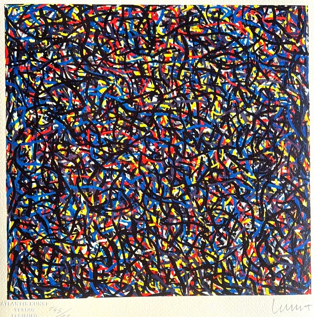 Sol Lewitt Lithograph # (Numbered) (1 of 12)