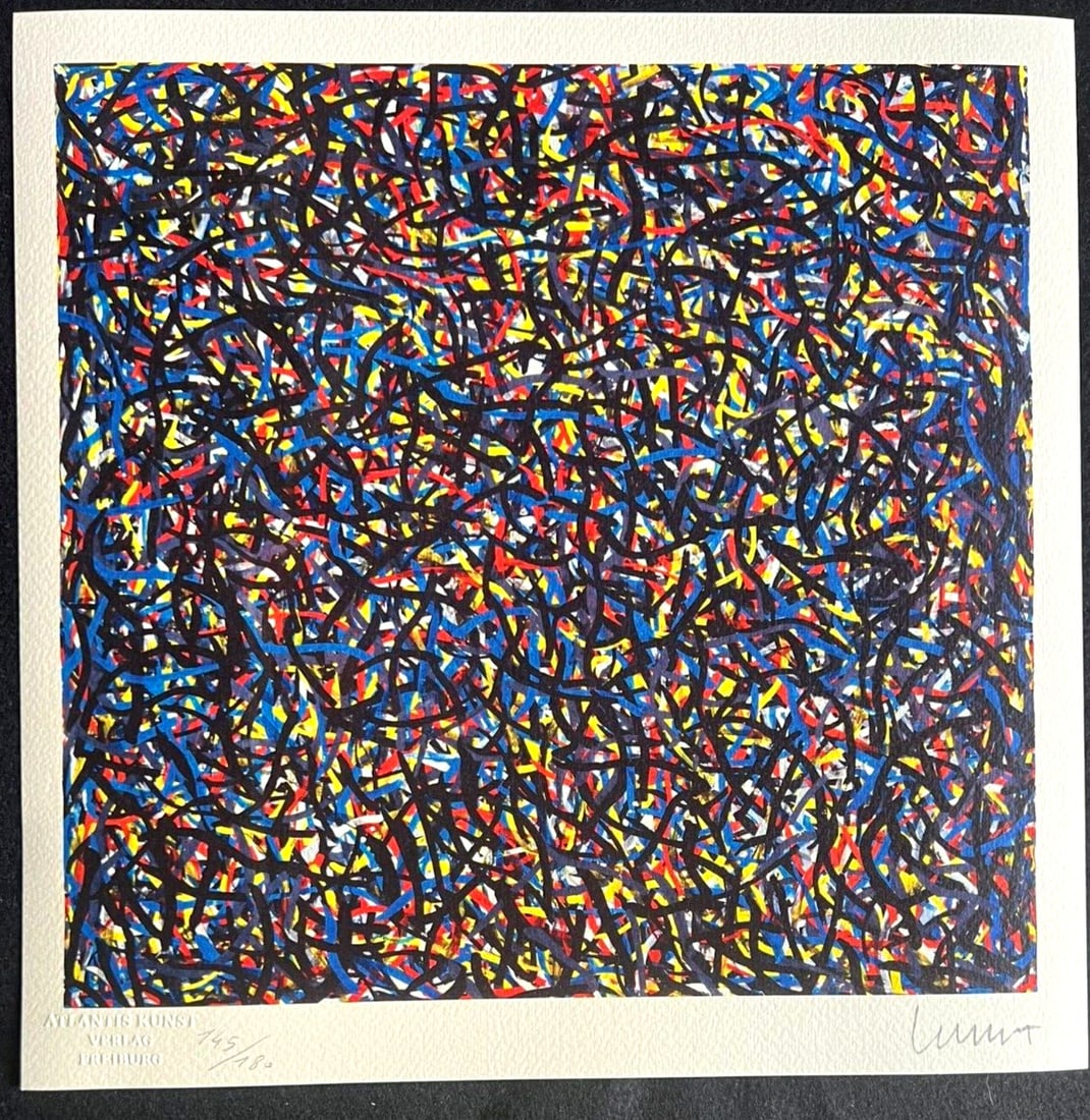 Sol Lewitt Lithograph # (Numbered) - 2