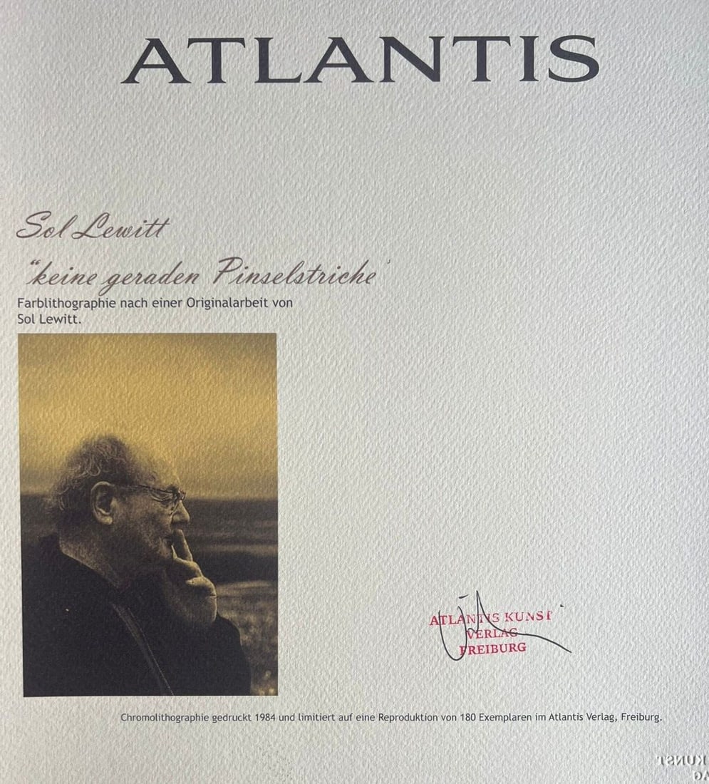 Sol Lewitt Lithograph # (Numbered) - 9