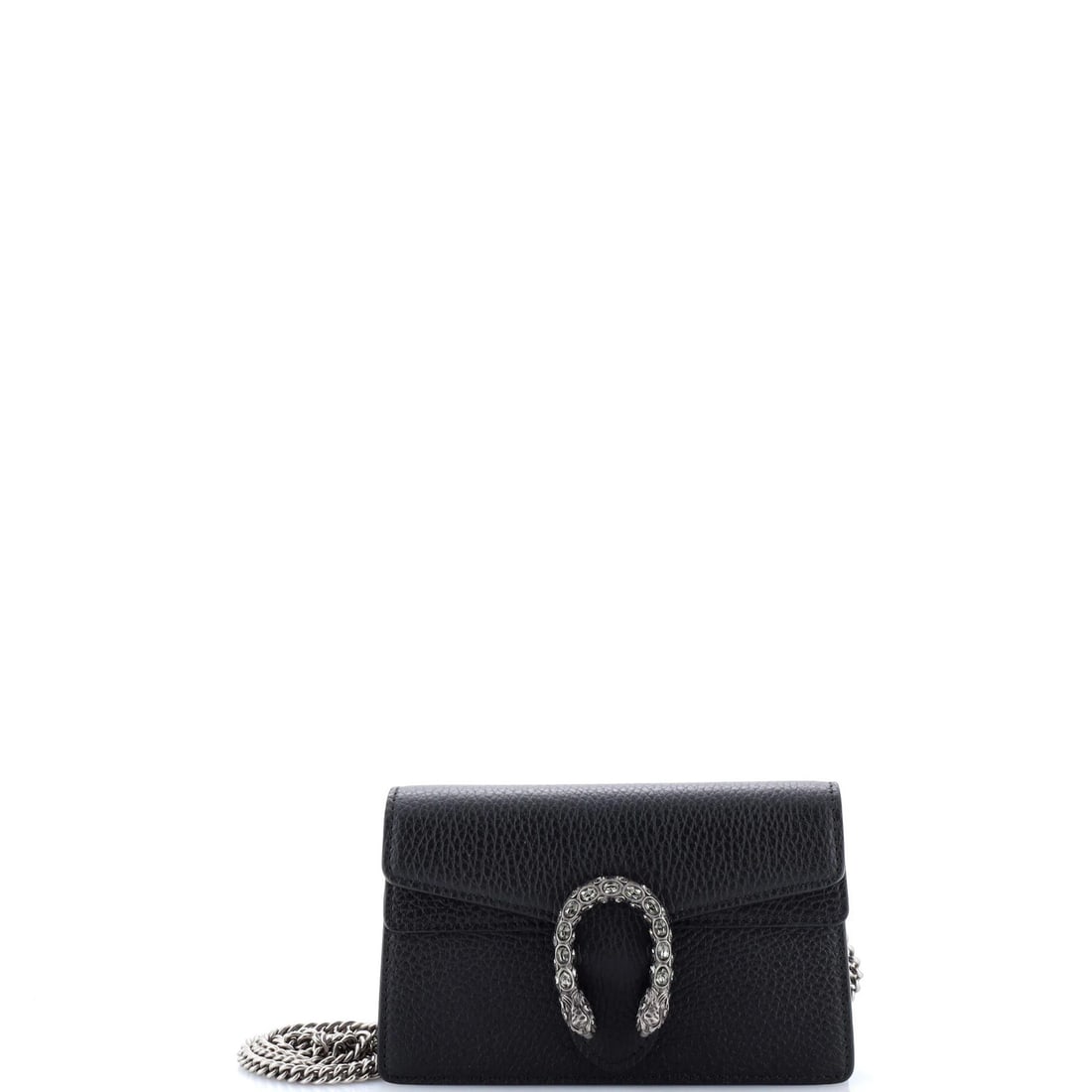 Gucci Dionysus Super Mini Leather Bag: Gucci Dionysus Super Mini Leather Bag The Gucci Dionysus Super Mini Leather Bag is a sleek and sophisticated accessory that exudes luxury and style. With its classic design, black leather exterior,