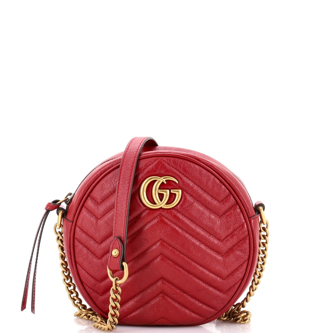 Gucci GG Marmont Mini Matelasse Leather Round Shoulder Bag (1 of 5)
