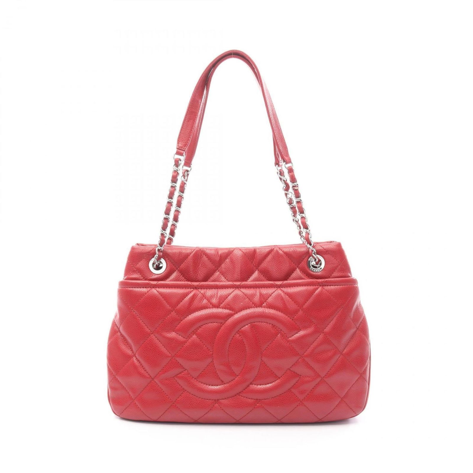 Tote Bag Leather - Chanel Handbag: Tote Bag Leather - Chanel Handbag A stunning, pre-owned Chanel tote bag in vibrant red leather, boasting the iconic brand's signature craftsmanship and timeless design. With its classic shape,