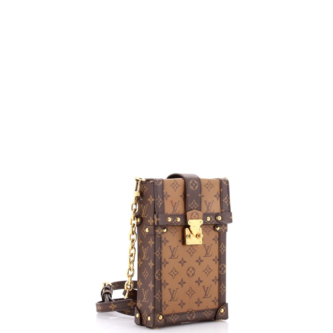 Canvas Louis Vuitton Vertical Trunk Pochette Reverse Monogram - 2