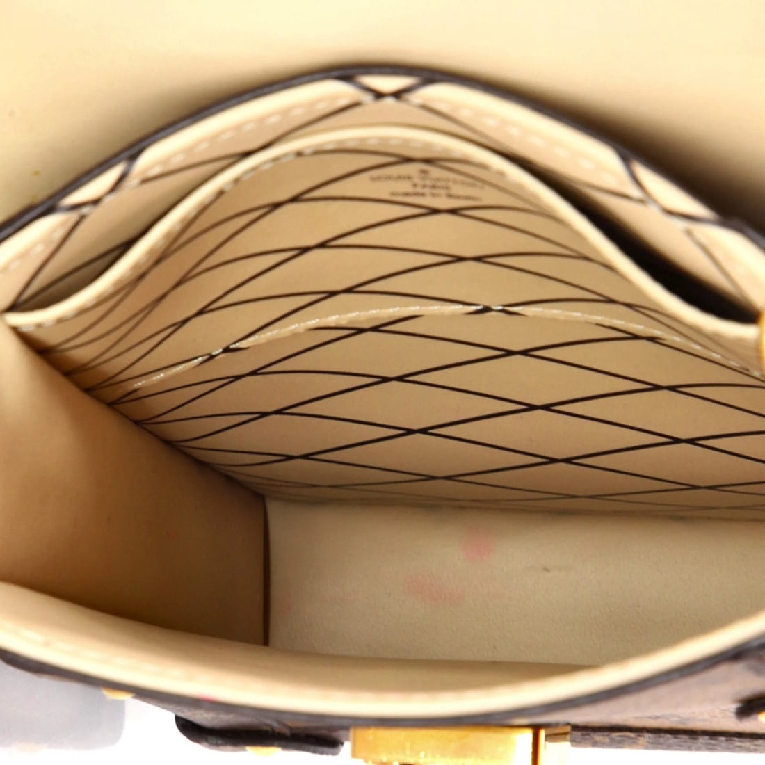 Canvas Louis Vuitton Vertical Trunk Pochette Reverse Monogram - 5