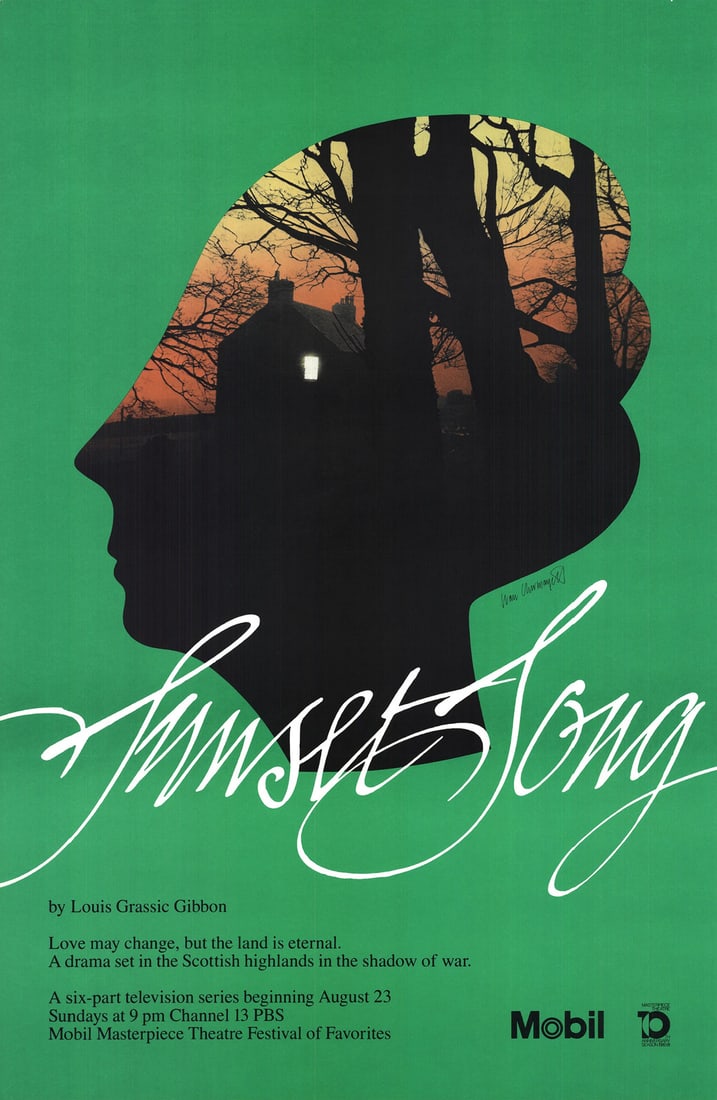 Contemporary IVAN CHERMAYEFF Sunset Song 46" x 30" Offset Lithograph 1980: Contemporary IVAN CHERMAYEFF Sunset Song 46" x 30" Offset Lithograph 1980 A stunning example of Ivan Chermayeff's unique style, Sunset Song is a 1980 offset lithograph that captures the warmth and