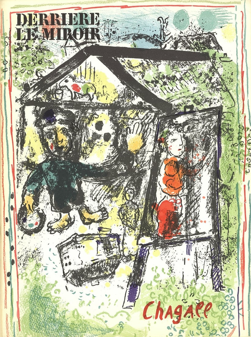 Black MARC CHAGALL festival of Sukkot 15" x 11" Lithograph 1969 Modernism Green: Black MARC CHAGALL festival of Sukkot 15" x 11" Lithograph 1969 Modernism Green Experience the vibrant modernism of Marc Chagall's 1969 lithograph, 'Festival of Sukkot', in near-mint condition. This