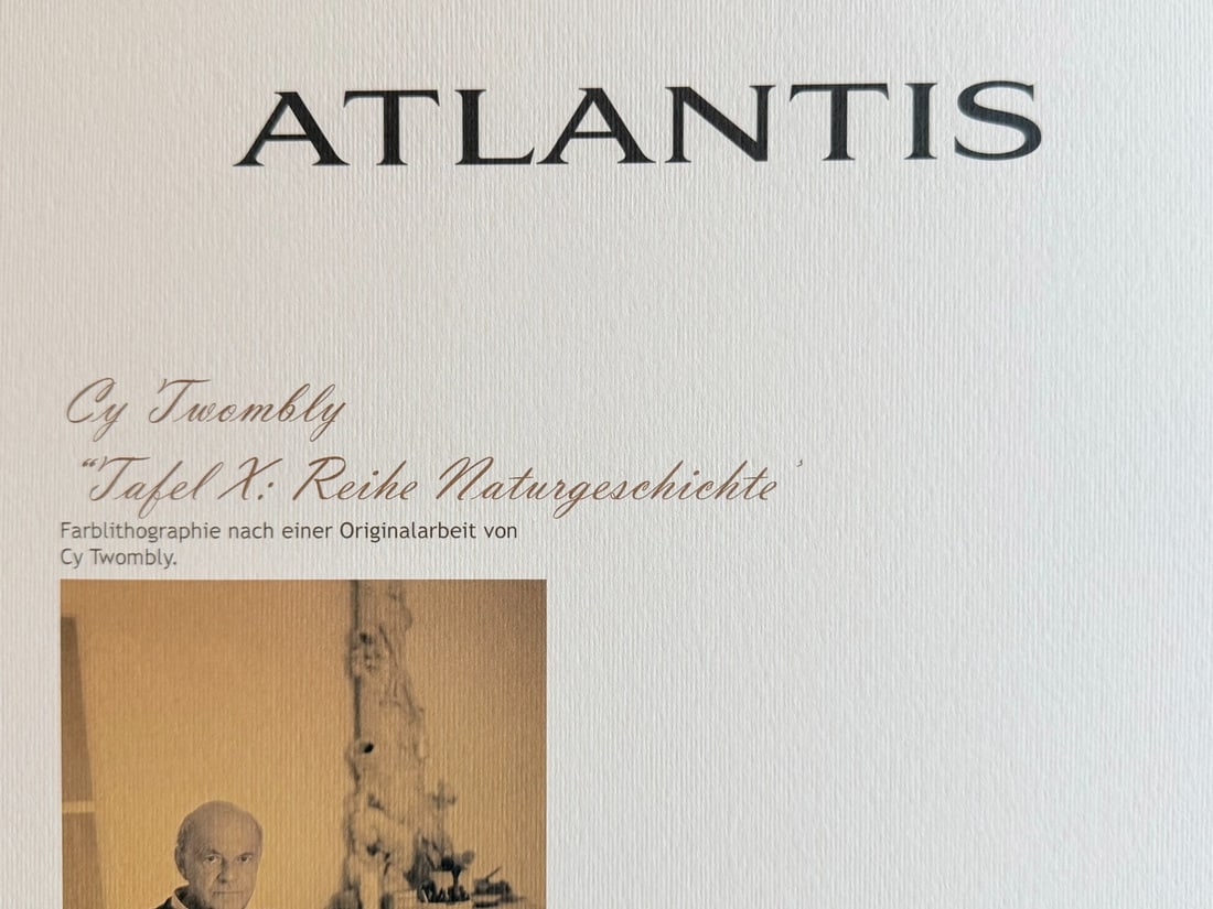 Numbered Cy Twombly Lithograph - 10