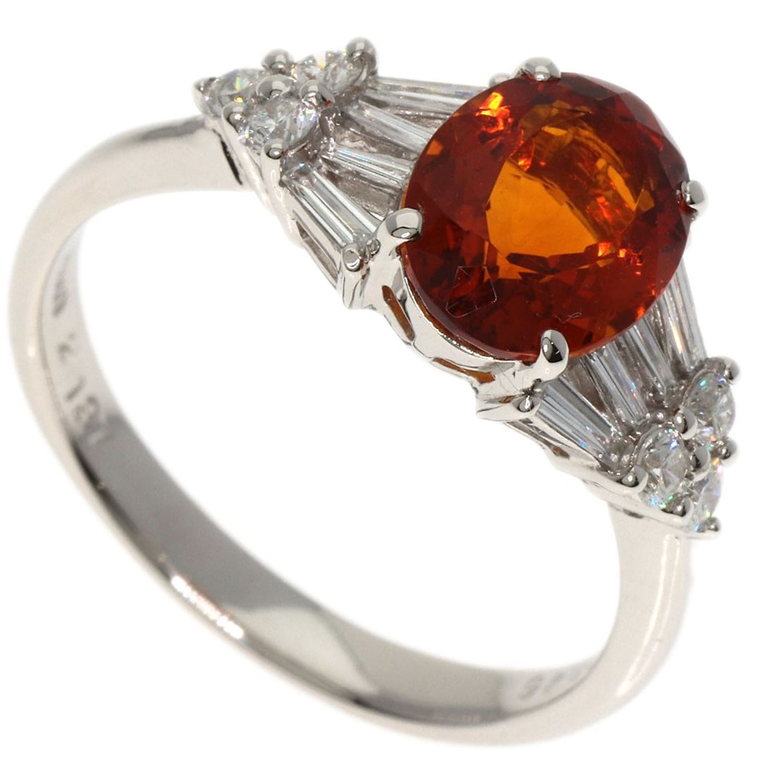 Platinum 2.137ct Citrin Diamond Ring (PT900): Platinum 2.137ct Citrin Diamond Ring (PT900) Elevate your style with the stunning Platinum 2.137ct Citrin Diamond Ring, showcasing a vibrant citrin diamond set in sleek platinum. The striking