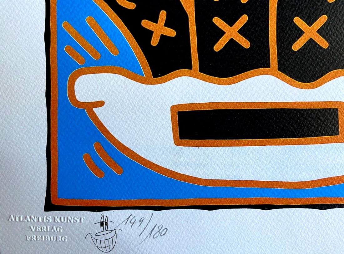 Keith Haring Lithograph Stamp (Numbered) - 4
