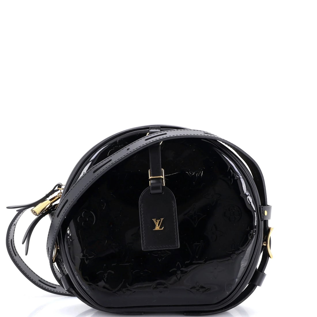 MM Louis Vuitton Boite Chapeau Souple Bag Monogram Vernis: MM Louis Vuitton Boite Chapeau Souple Bag Monogram Vernis Elevate your style with the iconic Louis Vuitton Boite Chapeau Souple Bag, boasting sleek patent leather exterior and timeless monogram