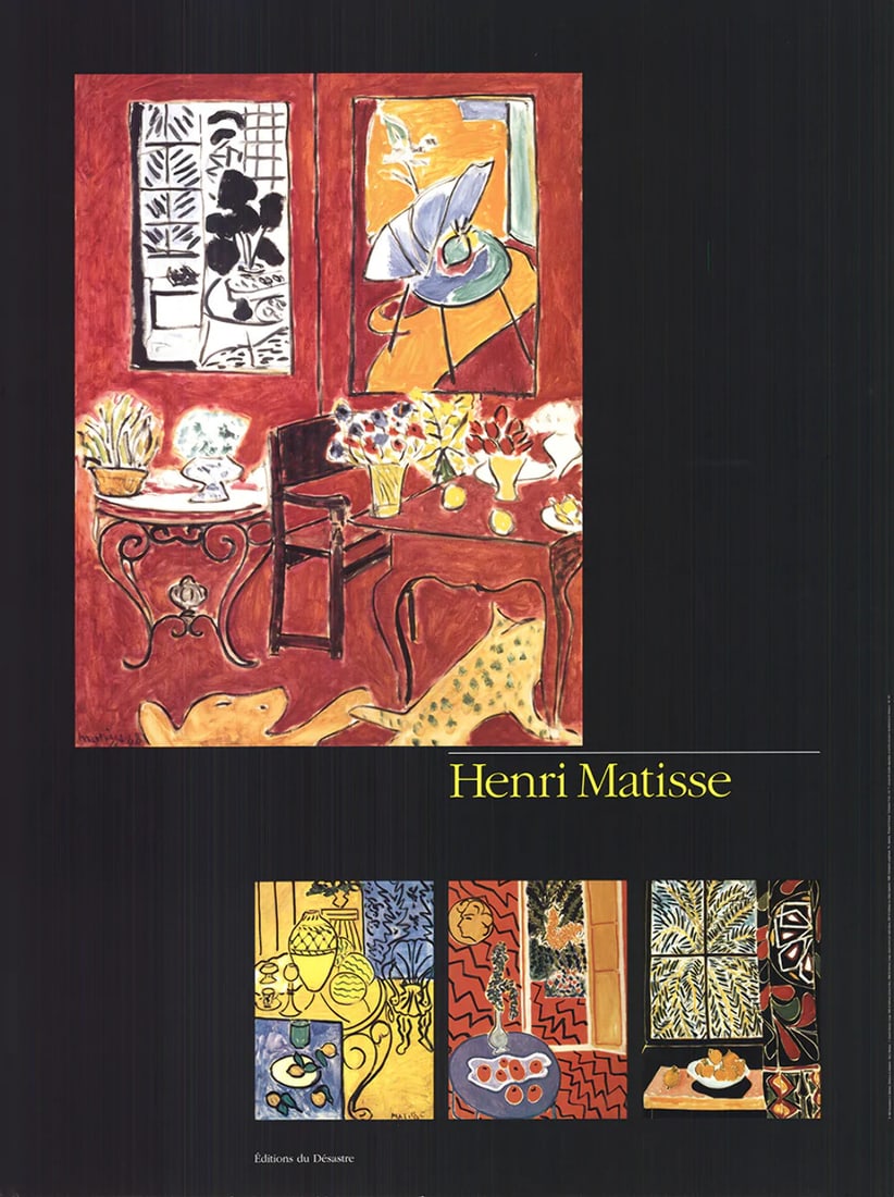 Henri Matisse, Editions du Desastre, 1992, 31.5" x 23.5", Abstract, Multicolor Poster: Henri Matisse, Editions du Desastre, 1992, 31.5" x 23.5", Abstract, Multicolor Poster Experience the vibrant colors and abstract beauty of Henri Matisse's iconic print, Editions du Desastre, created i