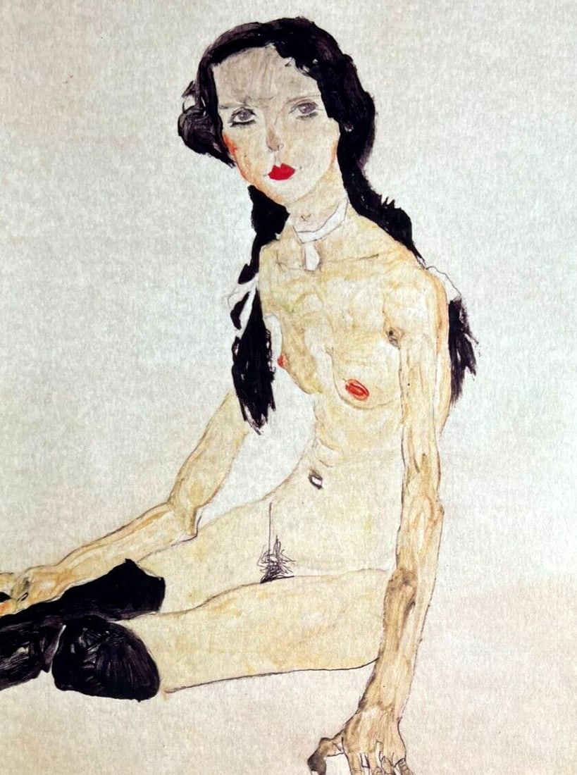 Numbered Egon Schiele Lithograph - 3