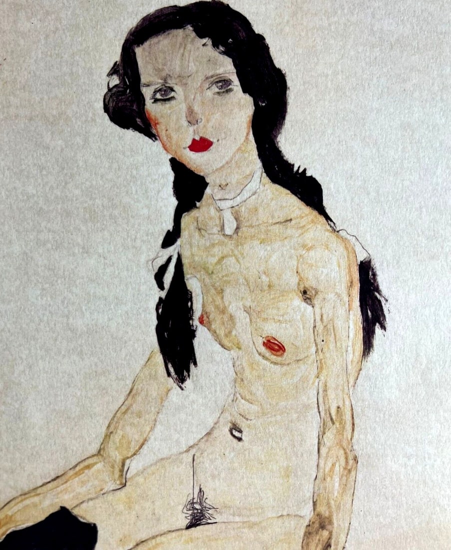 Numbered Egon Schiele Lithograph - 4