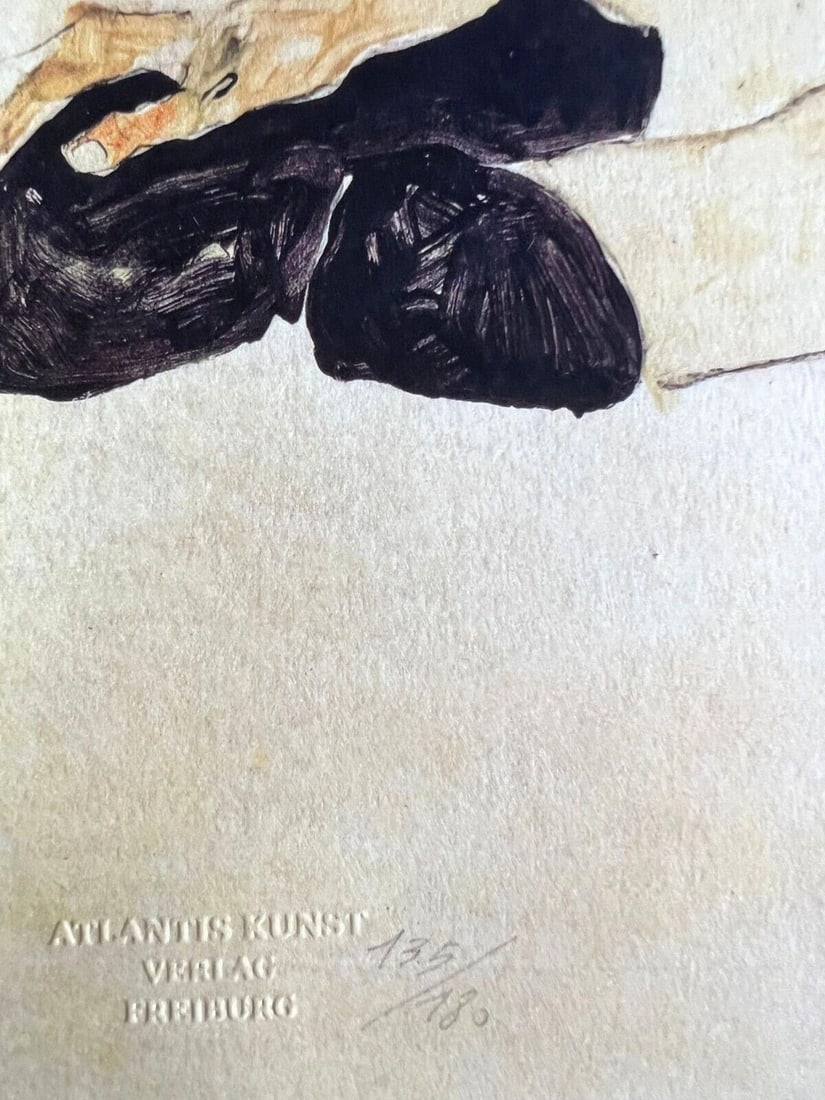 Numbered Egon Schiele Lithograph - 7