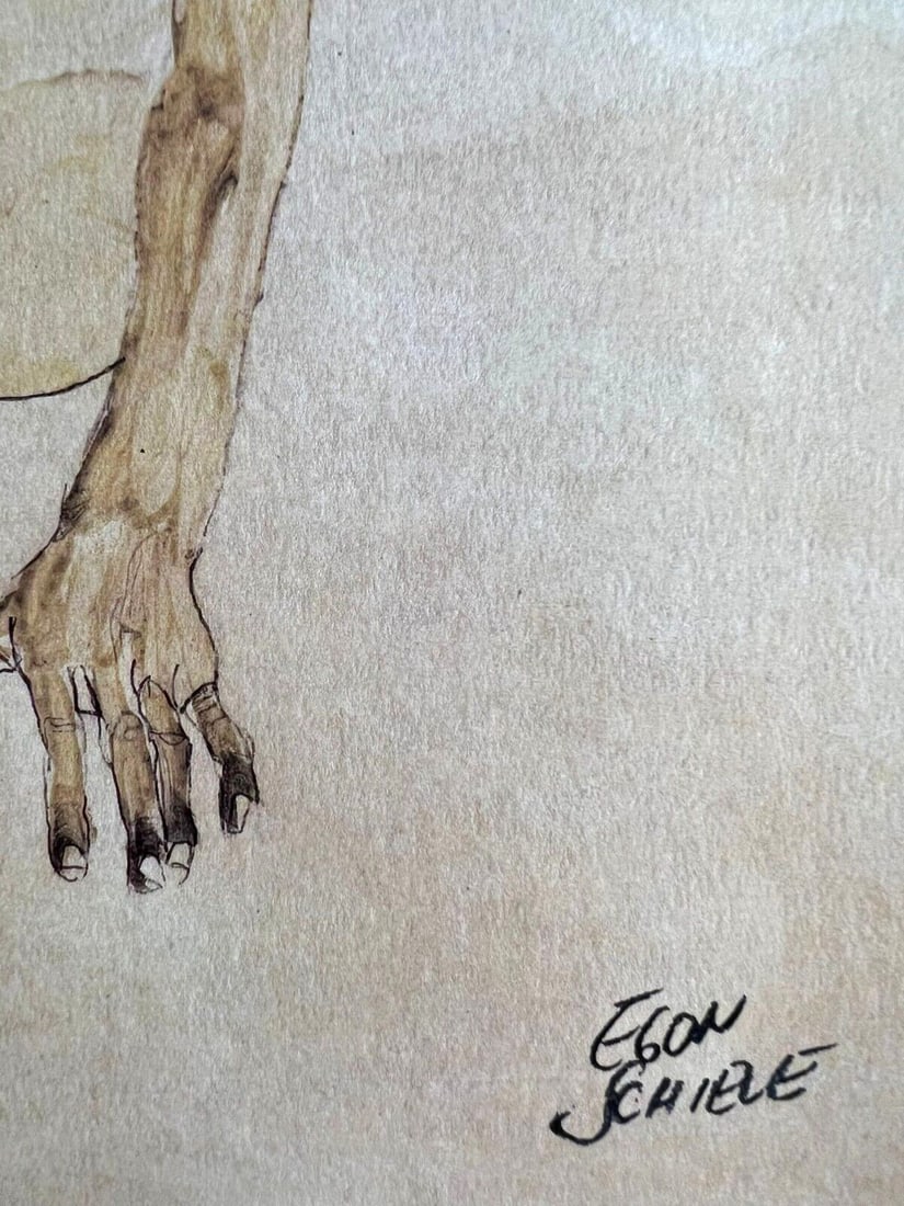 Numbered Egon Schiele Lithograph - 8