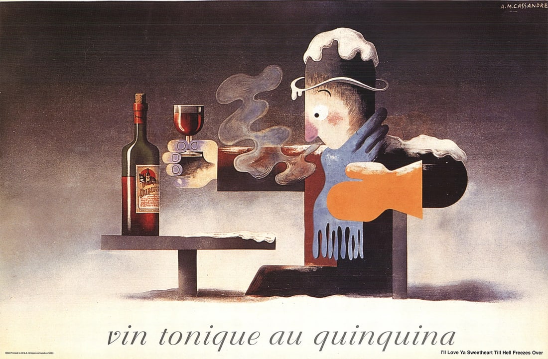 V A.M. CASSANDRE Vin Tonique au Quinquina 25.25" x 38.25" Offset Lithograph 1998: V A.M. CASSANDRE Vin Tonique au Quinquina 25.25" x 38.25" Offset Lithograph 1998 Exceptional Vin Tonique Quinquina 25 25 available for auction. Review complete item specifications below for detailed