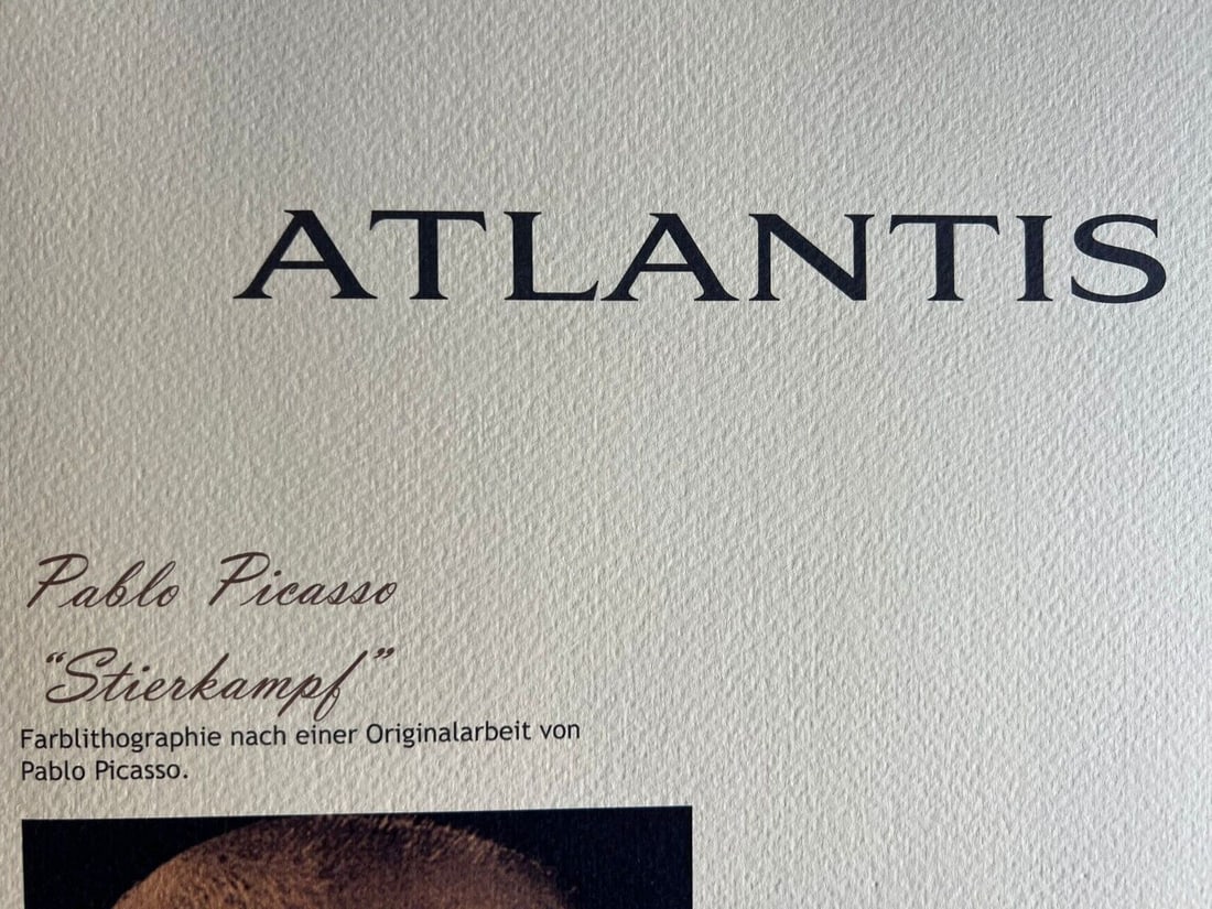 Pablo Picasso Lithograph 'Corrida', Numbered - 10