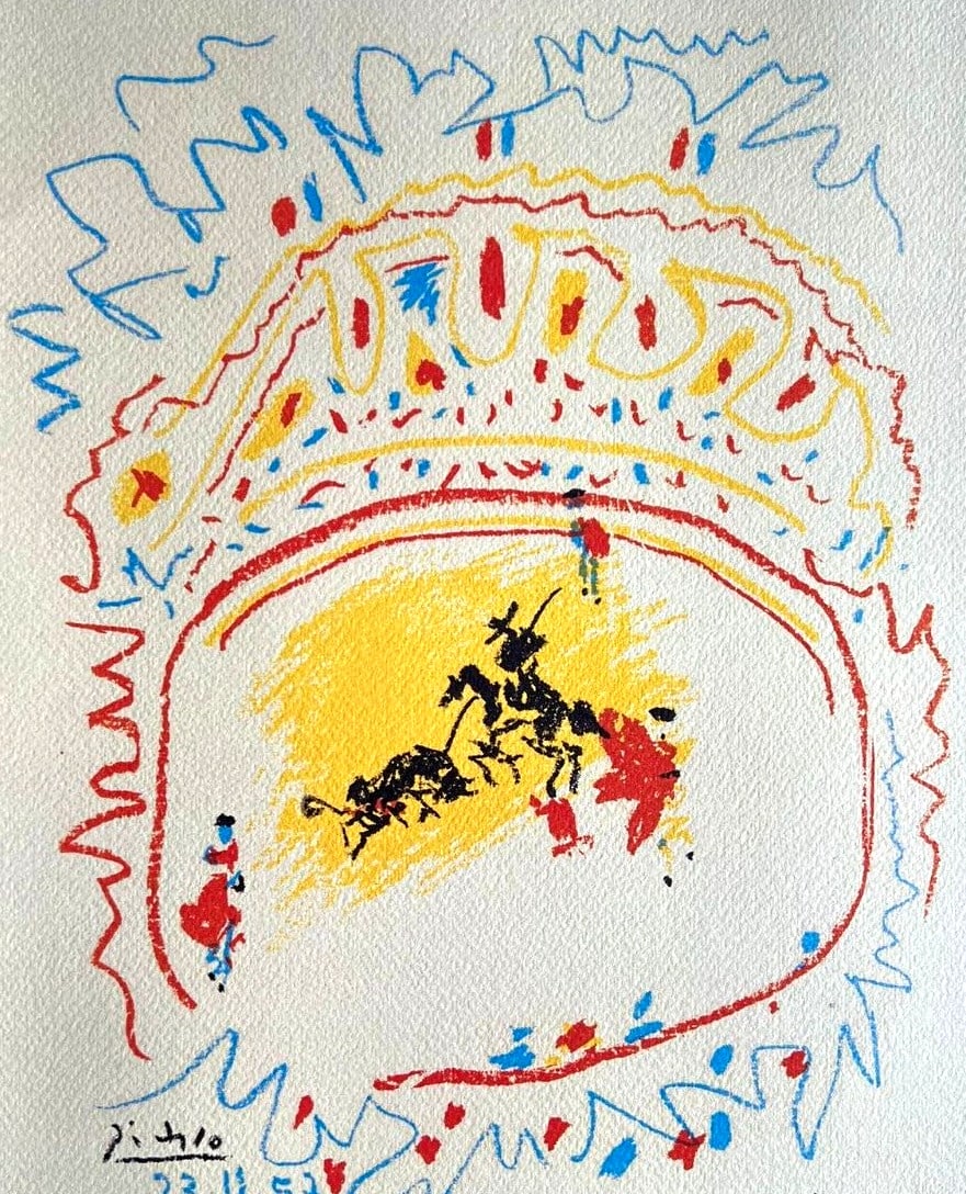 Pablo Picasso Lithograph 'Corrida', Numbered - 3