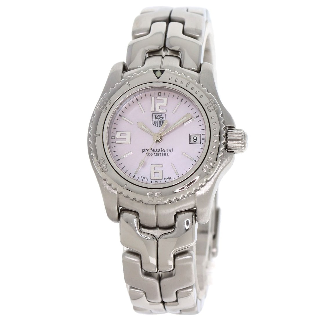 TAG HEUER Link date Watches WT141F Stainless Steel/ Steel: TAG HEUER Link date Watches WT141F Stainless Steel/ Steel Experience the timeless elegance of TAG HEUER with this stunning Link Date watch, boasting a sleek stainless steel design that exudes sophisti