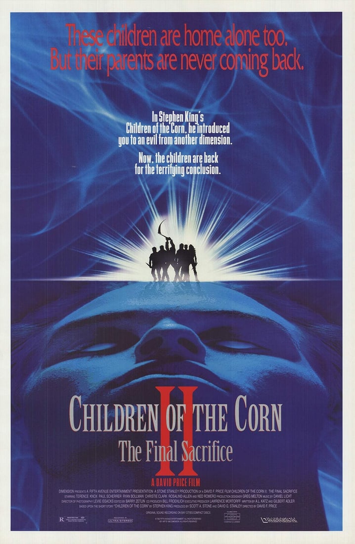 Children of the Corn II (1992) - Artist Unknown, 41" x 27" Offset Lithograph: Children of the Corn II (1992) - Artist Unknown, 41" x 27" Offset Lithograph A rare and eerie offset lithograph from 1992, Children of the Corn II captures the haunting essence of the classic horror m