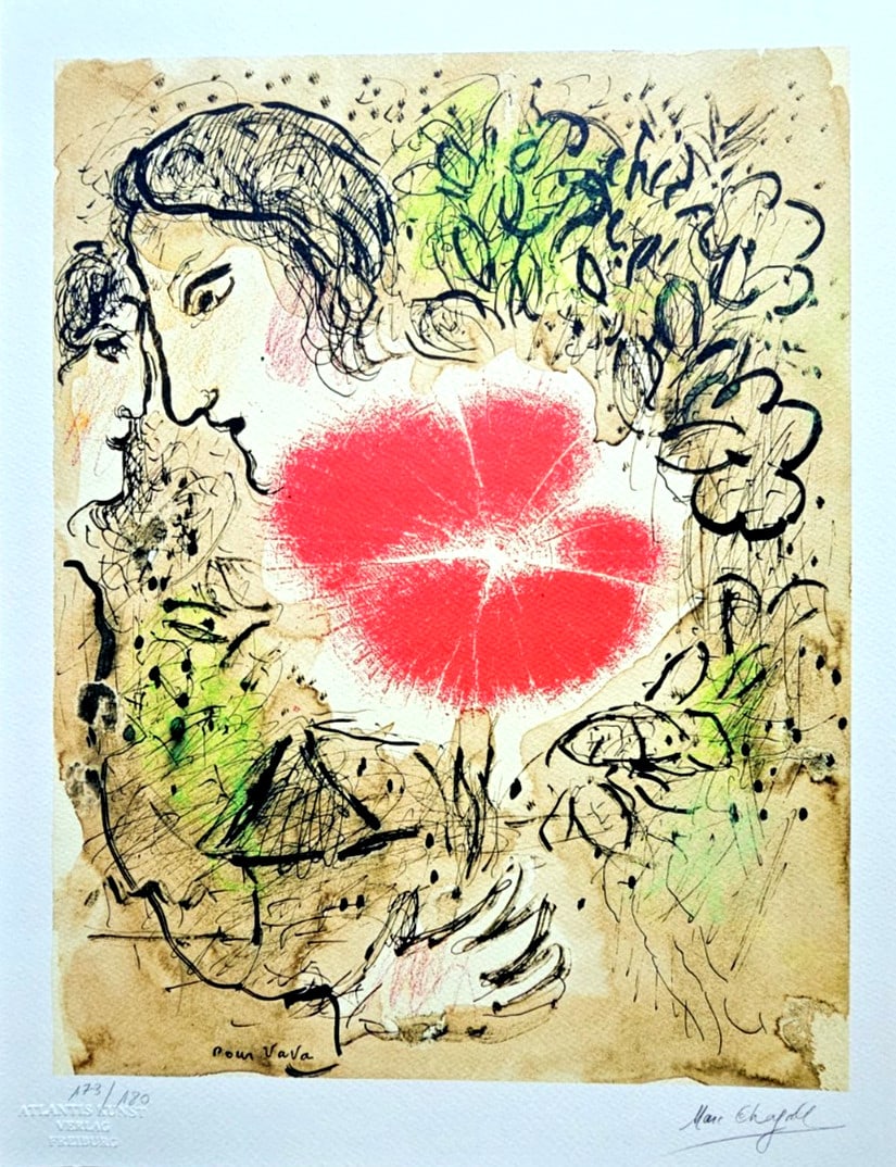 Museum Marc Chagall Lithograph Numbered limited: Museum Marc Chagall Lithograph Numbered limited Own a piece of art history with this stunning Museum-quality Marc Chagall lithograph, numbered and limited, showcasing the renowned artist's unique blen