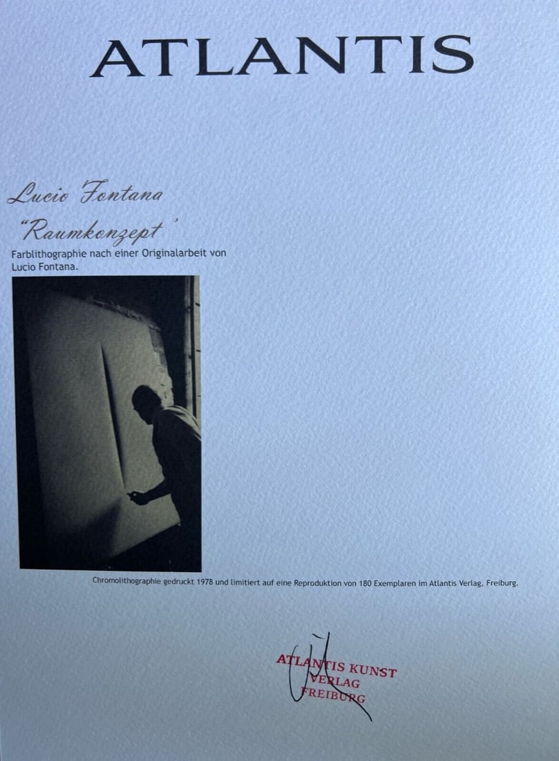 Fontana Lithograph 1978, Numbered - 7