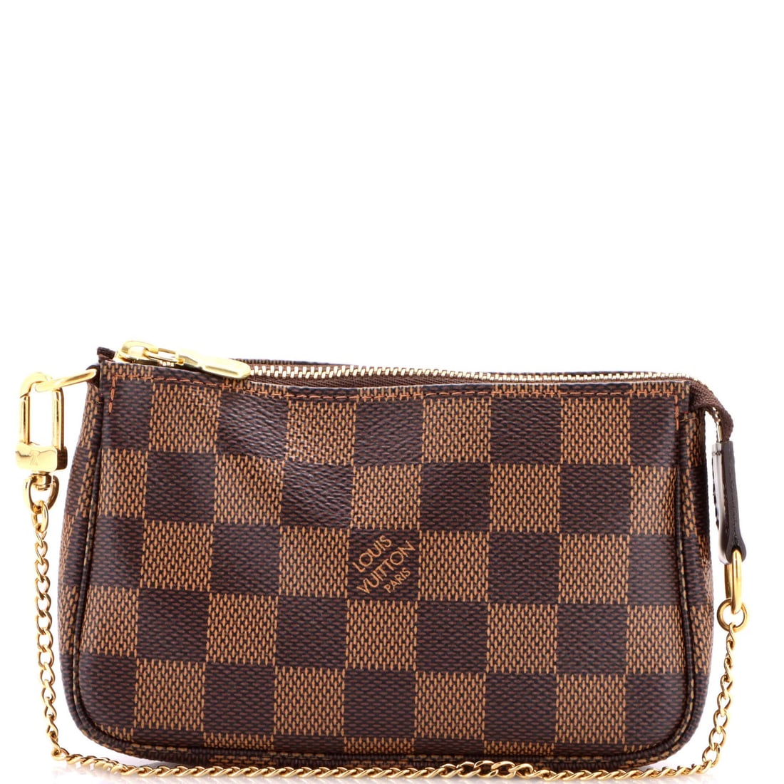 Mini Louis Vuitton Pochette Accessoires Damier: Mini Louis Vuitton Pochette Accessoires Damier This adorable Mini Louis Vuitton Pochette Accessoires Damier is the perfect accessory for any fashion enthusiast. With its iconic Damier print and