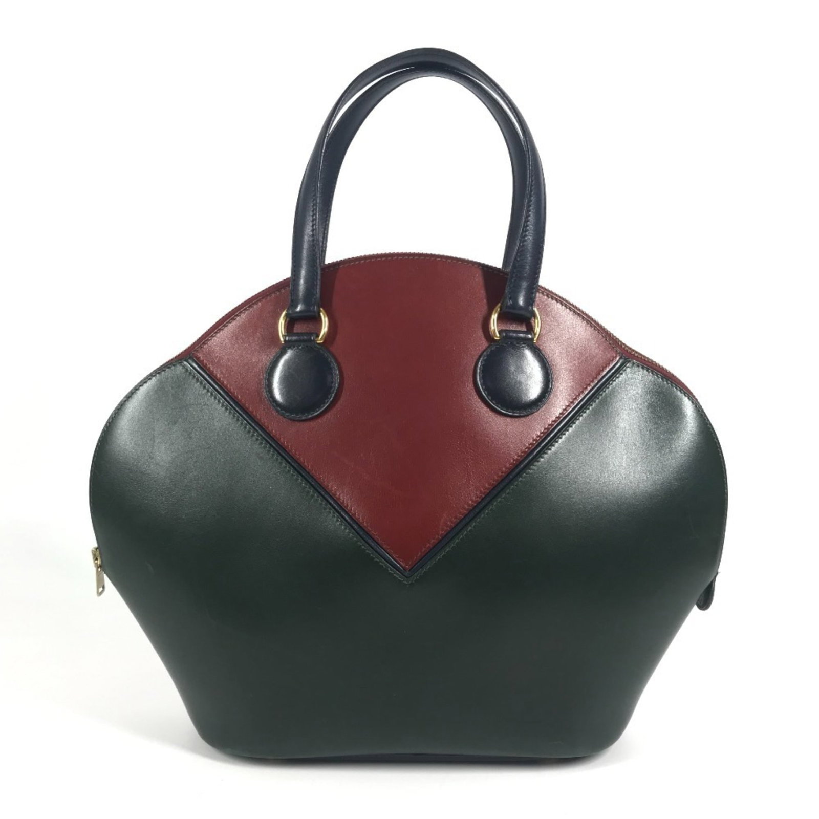 Tote Bag Box Calf Leather - Hermes Handbag: Tote Bag Box Calf Leather - Hermes Handbag Experience the timeless elegance of a pre-owned Hermes tote bag, crafted from rich box calf leather in a stunning green hue. With its classic design and subs