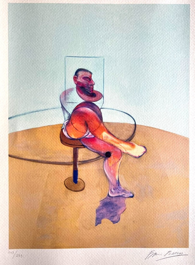 275EXE Francis Bacon Lithograph Numbered Limited: 275EXE Francis Bacon Lithograph Numbered Limited A rare opportunity to own a unique piece of art history, this limited edition lithograph by Francis Bacon is a numbered specimen from an original work