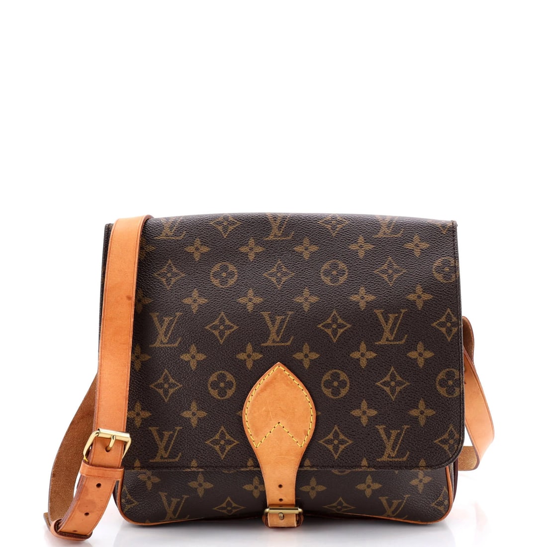 Louis Vuitton Cartouchiere Handbag - Monogram Canvas GM: Louis Vuitton Cartouchiere Handbag - Monogram Canvas GM A timeless piece from the iconic Louis Vuitton Cartouchiere handbag collection, this classic cross-body bag boasts the signature monogram