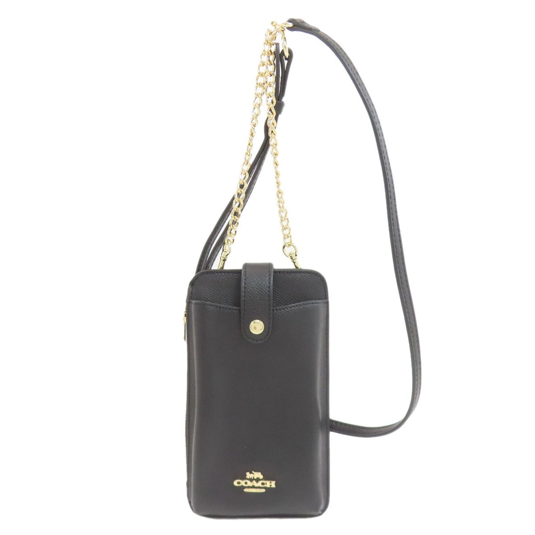 Coach C6884 North/ South Mini Leather Crossbody Bag: Coach C6884 North/ South Mini Leather Crossbody Bag Elevate your everyday style with the sleek and sophisticated Coach C6884 North/South Mini Leather Crossbody Bag, crafted from rich black leather