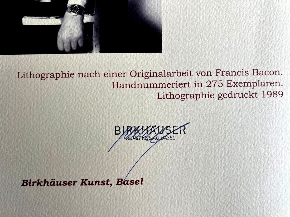 Numbered Francis Bacon Lithograph - 12