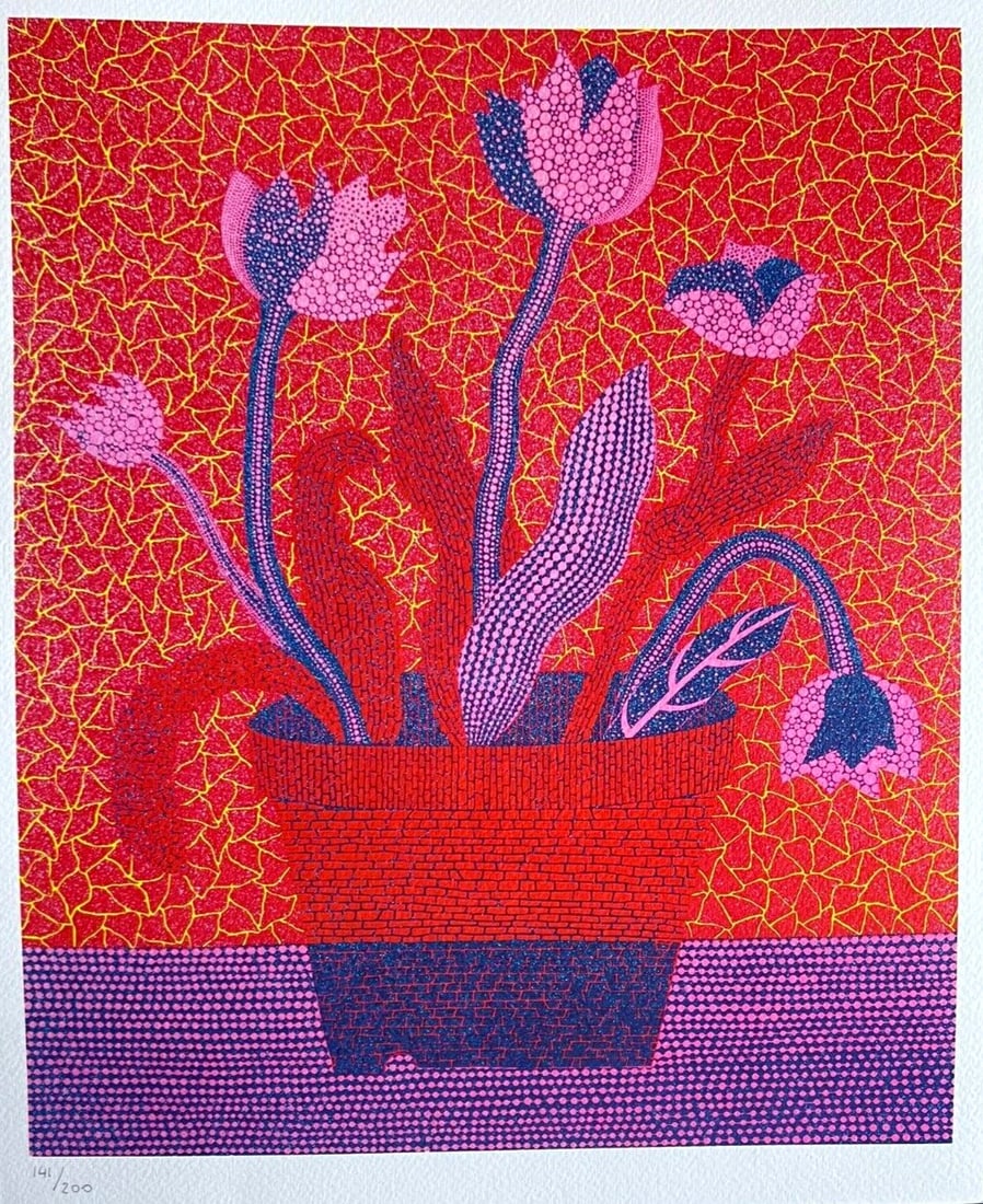 Numbered Yayoi Kusama Lithograph Mori Art Museum: Numbered Yayoi Kusama Lithograph Mori Art Museum Own a rare piece of art history with this numbered lithograph by Yayoi Kusama, printed in 2011 by the esteemed Mori Art Museum in Tokyo, Japan. With