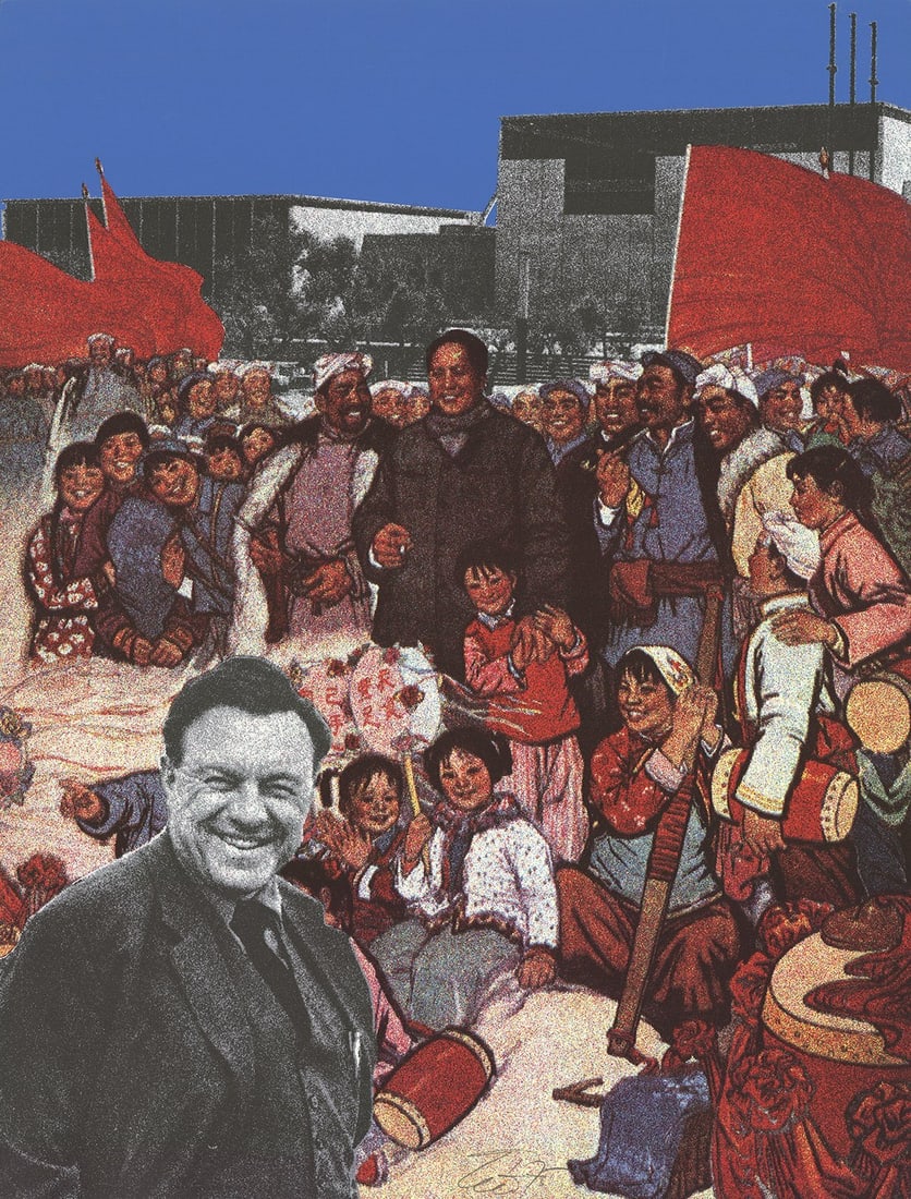 Contemp ANTHONY CORTEZ Teddy Kollek Mayor SIGNED 31.25" x 23.75" Serigraph 1975: Contemp ANTHONY CORTEZ Teddy Kollek Mayor SIGNED 31.25" x 23.75" Serigraph 1975 A rare opportunity to own a piece of art history, this signed serigraph by Anthony Cortez titled "Teddy Kollek, Mayor"