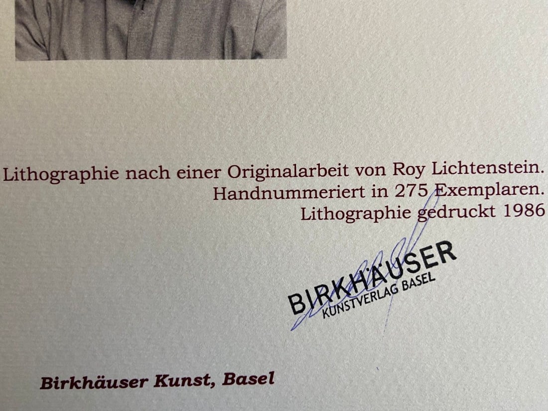 Stamp Roy Lichtenstein Lithograph Numbered - 9